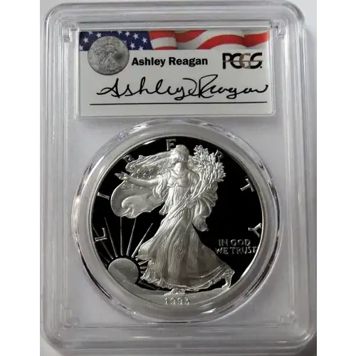 1993-P $1 Silver Eagle Ashley Reagan, DCAM