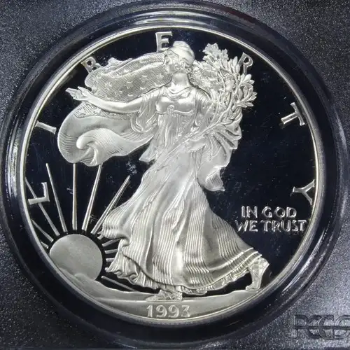 1993-P $1 Silver Eagle Cameron Reagan, DCAM