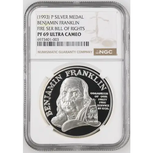 (1993) P BENJAMIN FRANKLIN FIRE SER BILL OF RIGHTS ULTRA CAMEO (2)