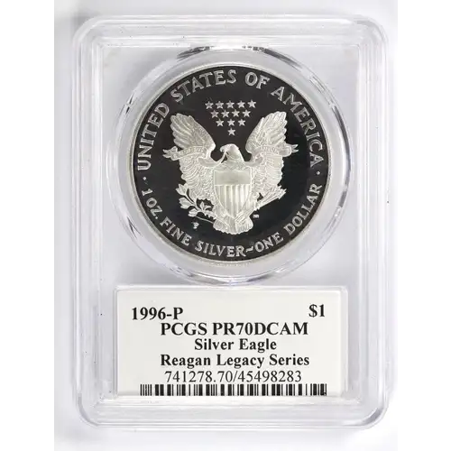 1996-P $1 Silver Eagle Ashley Reagan, DCAM