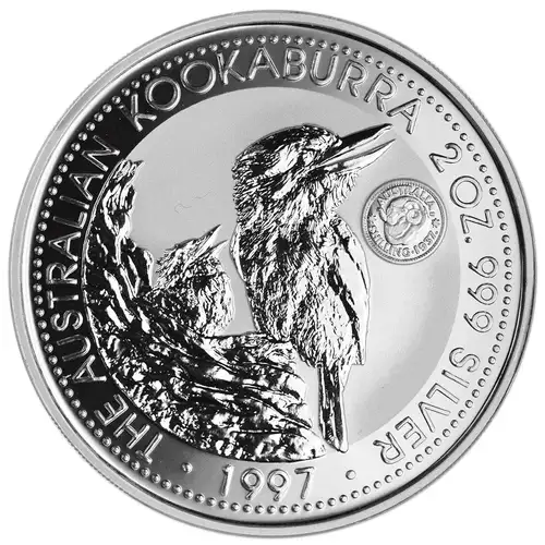 1996-P $2 Kookaburra 2oz Ag, DCAM