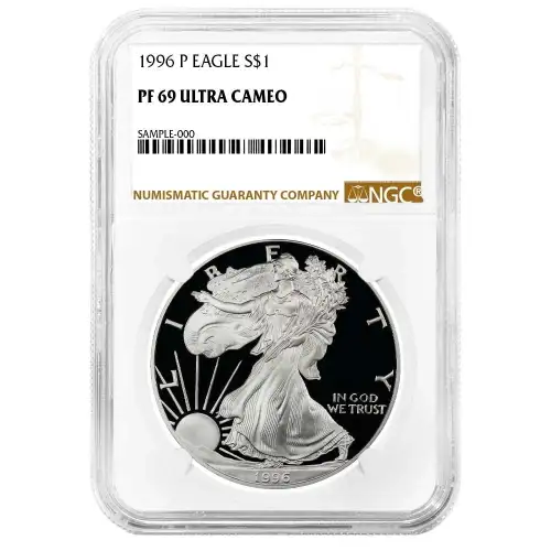 1996 P Eagle S$1 PF69UC White NGC