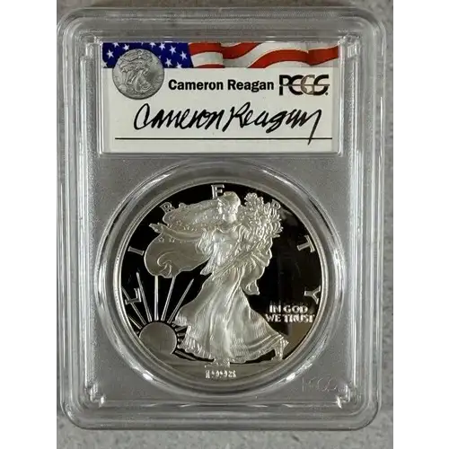 1997-P $1 Silver Eagle Cameron Reagan, DCAM