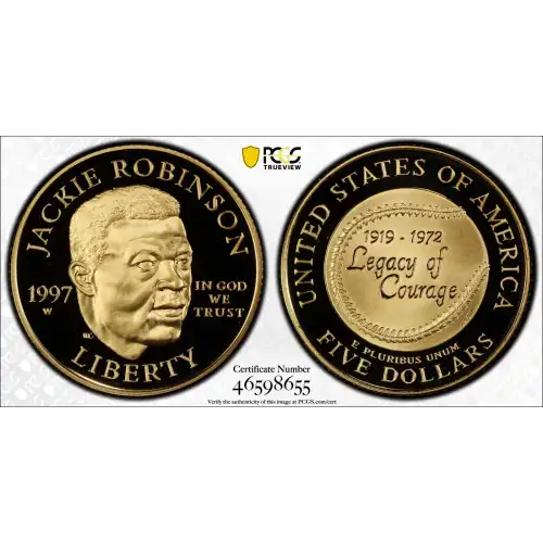 1997-W $5 Jackie Robinson, DCAM (2)