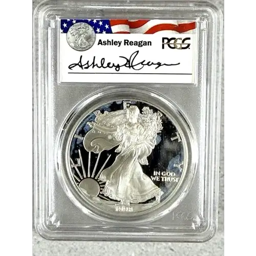 1998-P $1 Silver Eagle Ashley Reagan, DCAM