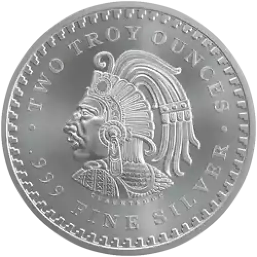 2 oz Silver Aztec Round