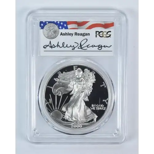2000-P $1 Silver Eagle Ashley Reagan, DCAM
