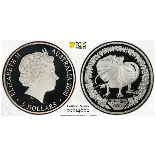 2000-P $5 Olympic - Lizard, DCAM