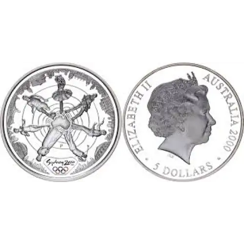 2000-P $5 Olympic - Reaching the World, DCAM