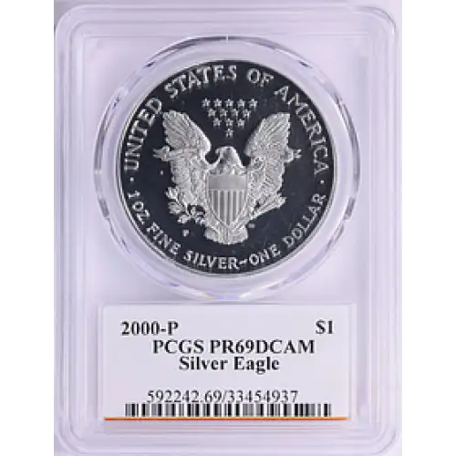 2000 - P - PCGS - PR69DCAM - $1 Silver Eagle