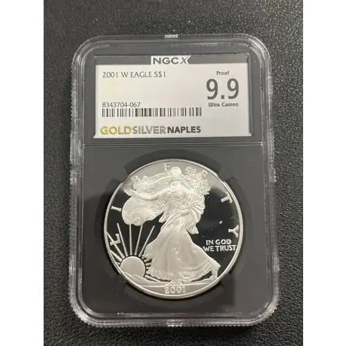 2001 W S$1 Silver Eagle PF9.9UC NGCX