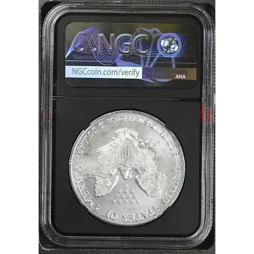 2002 1 oz Silver Eagle  NGC MS69 (LABEL MAY VARY) [DUPLICATE for #558475] (2)