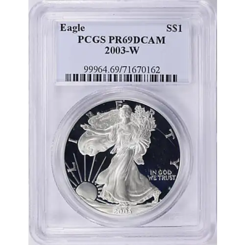 2003 W SILVER EAGLE PR69DCAM PCGS 
[B-8]