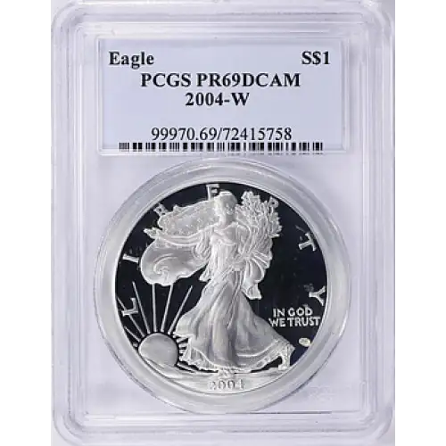 2004 - W - PCGS - PR69DCAM - $1 Eagle
[B-9] (2)