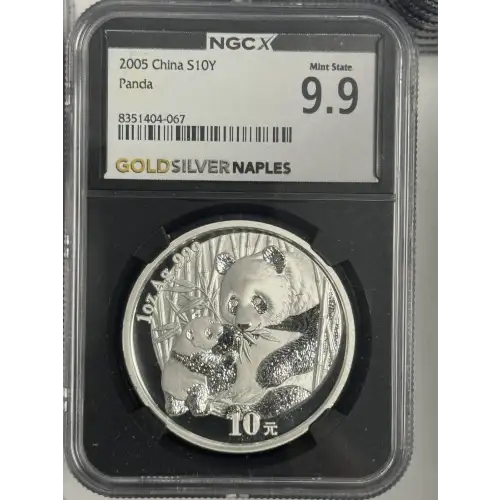 2005 1 oz China Panda s10y Mint State 9.9  (2)