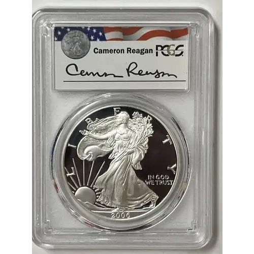 2005-W $1 Silver Eagle Cameron Reagan, DCAM