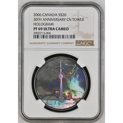 2006 30TH ANNIVERSARY CN TOWER HOLOGRAM ULTRA CAMEO (2)