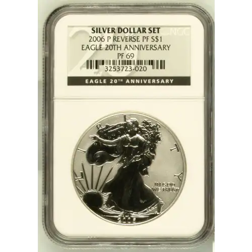 2006 P 20TH ANNIVERSARY SILVER DOLLAR SET OFFICIAL US MINT SET (2)