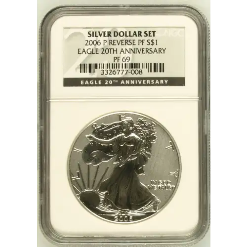 2006 P 20TH ANNIVERSARY SILVER DOLLAR SET OFFICIAL US MINT SET (2)