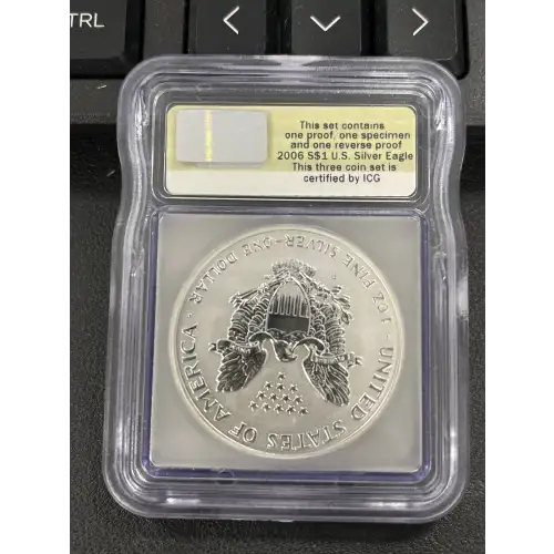 2006-P ICG - RP 70 Silver Eagle - 20th anniversary Set - A first Strike Coin  (2)