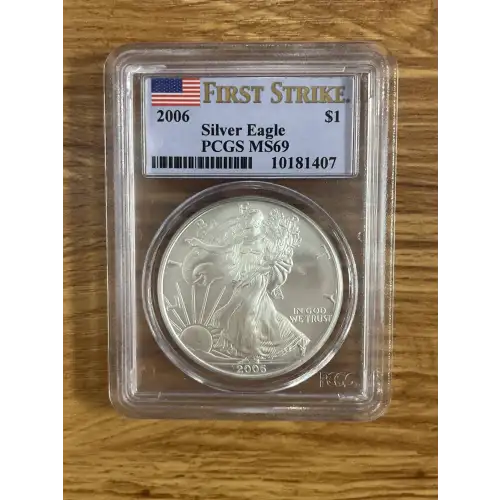 2006 - P - PCGS - MS69 - $1 Silver Eagle