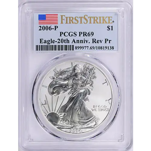 2006 P SILVER EAGLES PR69 PCGS
[B-9] (2)