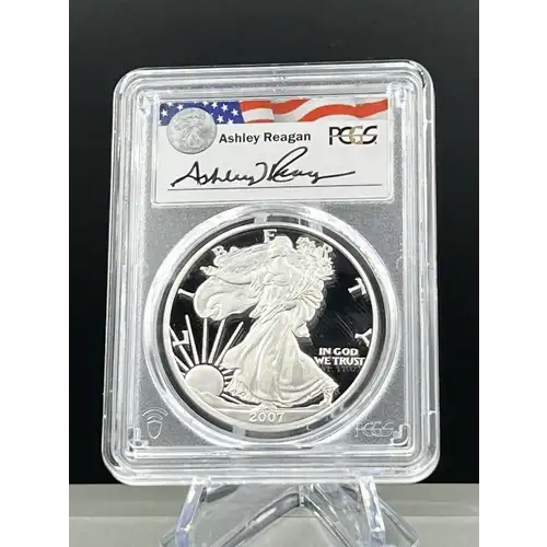 2007-W $1 Silver Eagle Ashley Reagan, DCAM