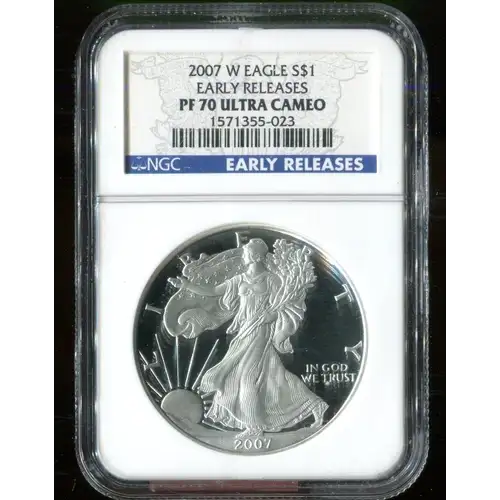 2007 W Eagle S$1 PF70UC Early Releases