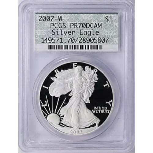 2007 - W - PCGS - PR70DCAM - $1 Eagle