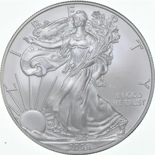 2008-W $1 Burnished Silver Eagle