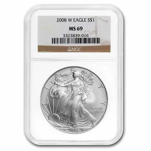 2008 W BURNISHED SILVER EAGLE