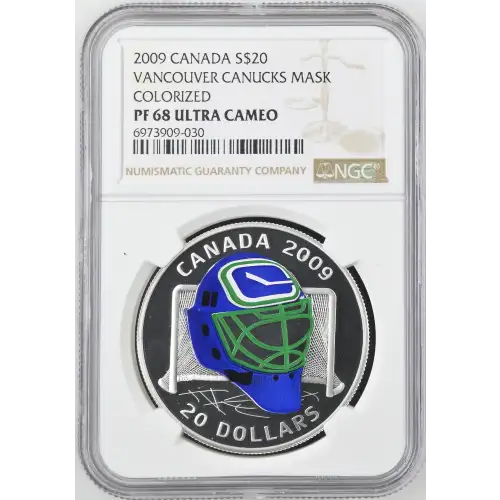 2009 Vancouver Canucks Mask Colorized ULTRA CAMEO (2)