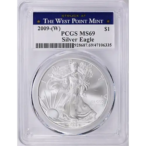 2009 - (W) - PCGS - MS69 - $1 Silver Eagle