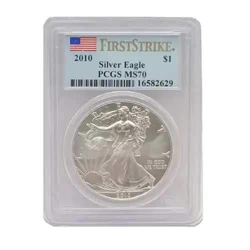 2010 $1 Silver Eagle First Strike