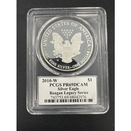 2010-W $1 Silver Eagle Ashley Reagan, DCAM