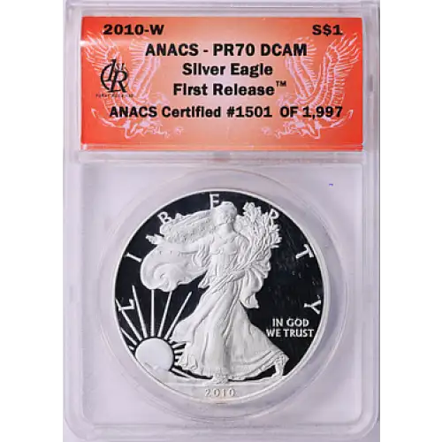 2010 - W - ANACS - PR70DCAM - $1 Silver Eagle  (2)