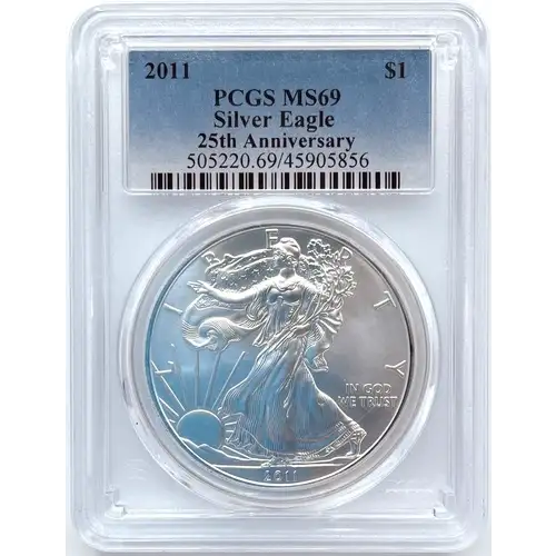 2011 $1 Silver Eagle 25th Anniversary
