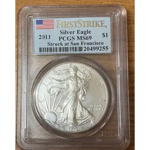 2011 $1 Silver Eagle 25th Anniversary Set First Strike