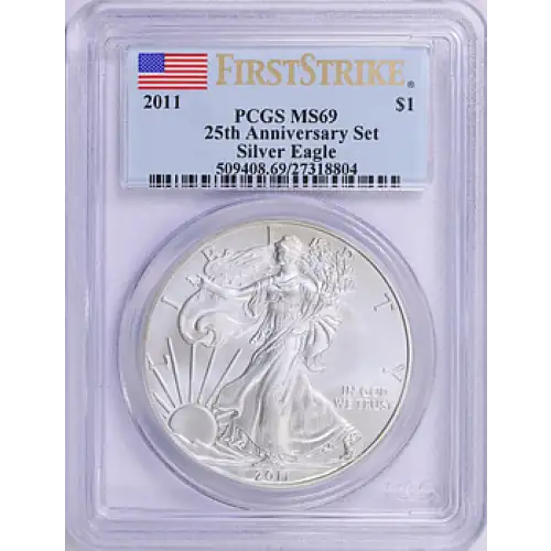 2011 - P - PCGS - MS69 - $1 Silver Eagles