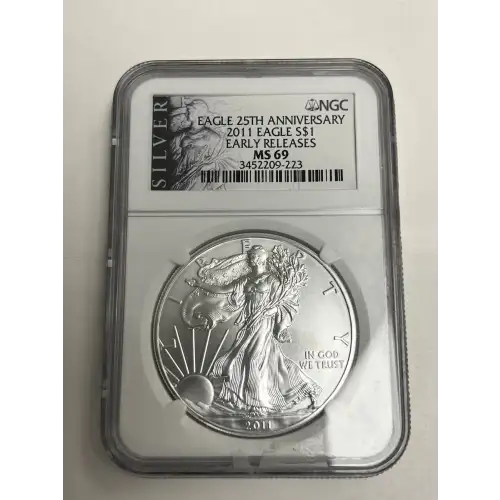 2011 S$1 Eagle Early Releases Eagle 25th Anniversary MS69 (2)