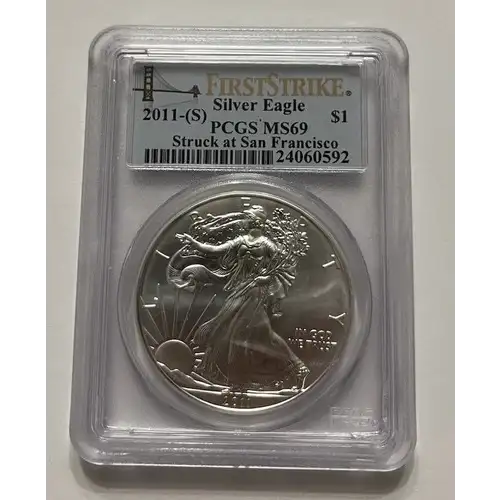 2011-(S) $1 Silver Eagle Struck at San Francisco First Strike