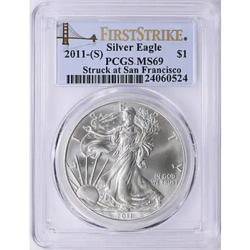 2011-(S) $1 Silver Eagle Struck at San Francisco First Strike