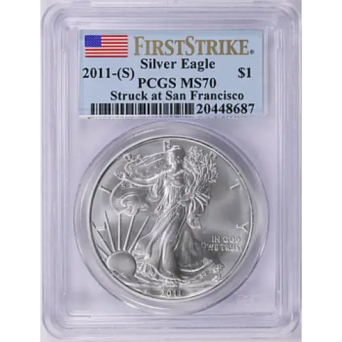 2011 - (S) - PCGS - MS70 - $1 Silver Eagle[B-8] (2)