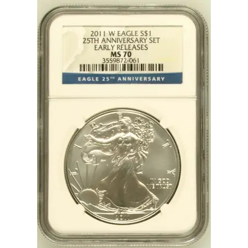 2011 W 25TH ANNIVERSARY SET EARLY RELEASES OFFICIAL US MINT SET (2)