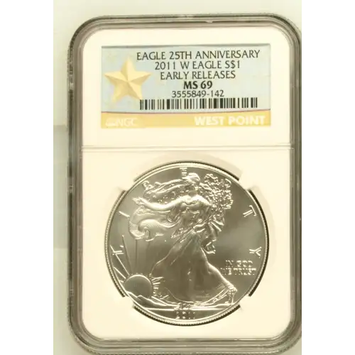 2011 W BURNISHED SILVER EAGLE EARLY RELEASES (2)