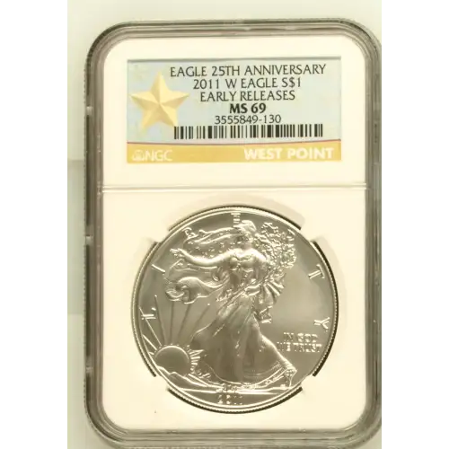 2011 W BURNISHED SILVER EAGLE EARLY RELEASES (2)