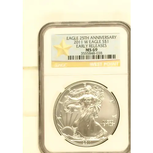 2011 W BURNISHED SILVER EAGLE EARLY RELEASES (2)