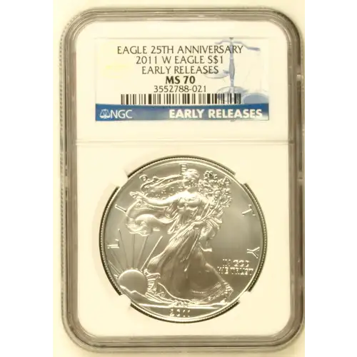 2011 W BURNISHED SILVER EAGLE EARLY RELEASES (2)