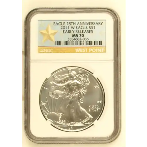 2011 W BURNISHED SILVER EAGLE EARLY RELEASES (2)