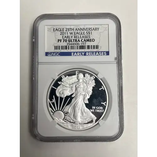 2011 W Eagle S$1 PF70UC Early Release Eagle 25th Anniversary